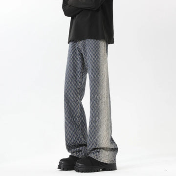 Jeans men New Jacquard Fabric Denim Trousers man Straight Leg Long Pants Autumn Classic Style Casual Jeans for Men Wholesale